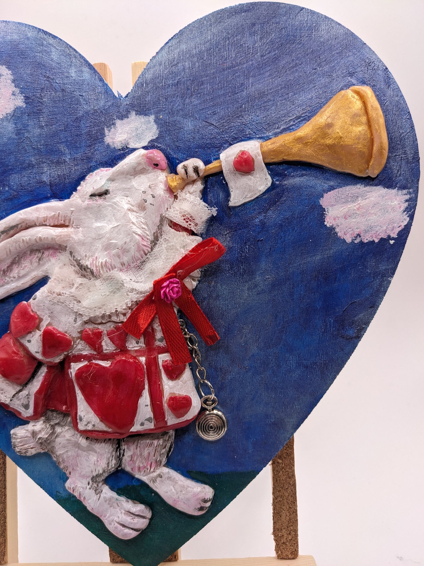 White rabbit inspired by Alice in wonderland