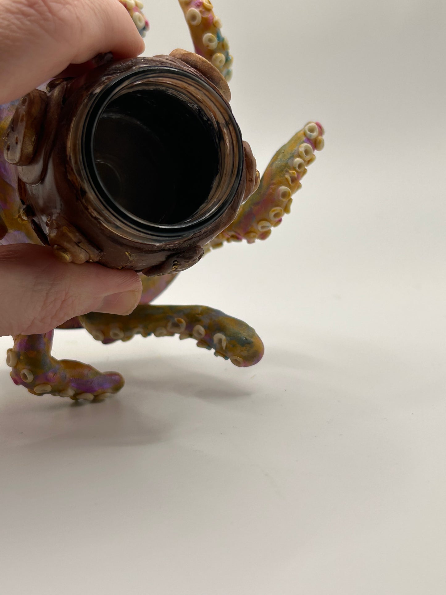 Steam punk octo Jar