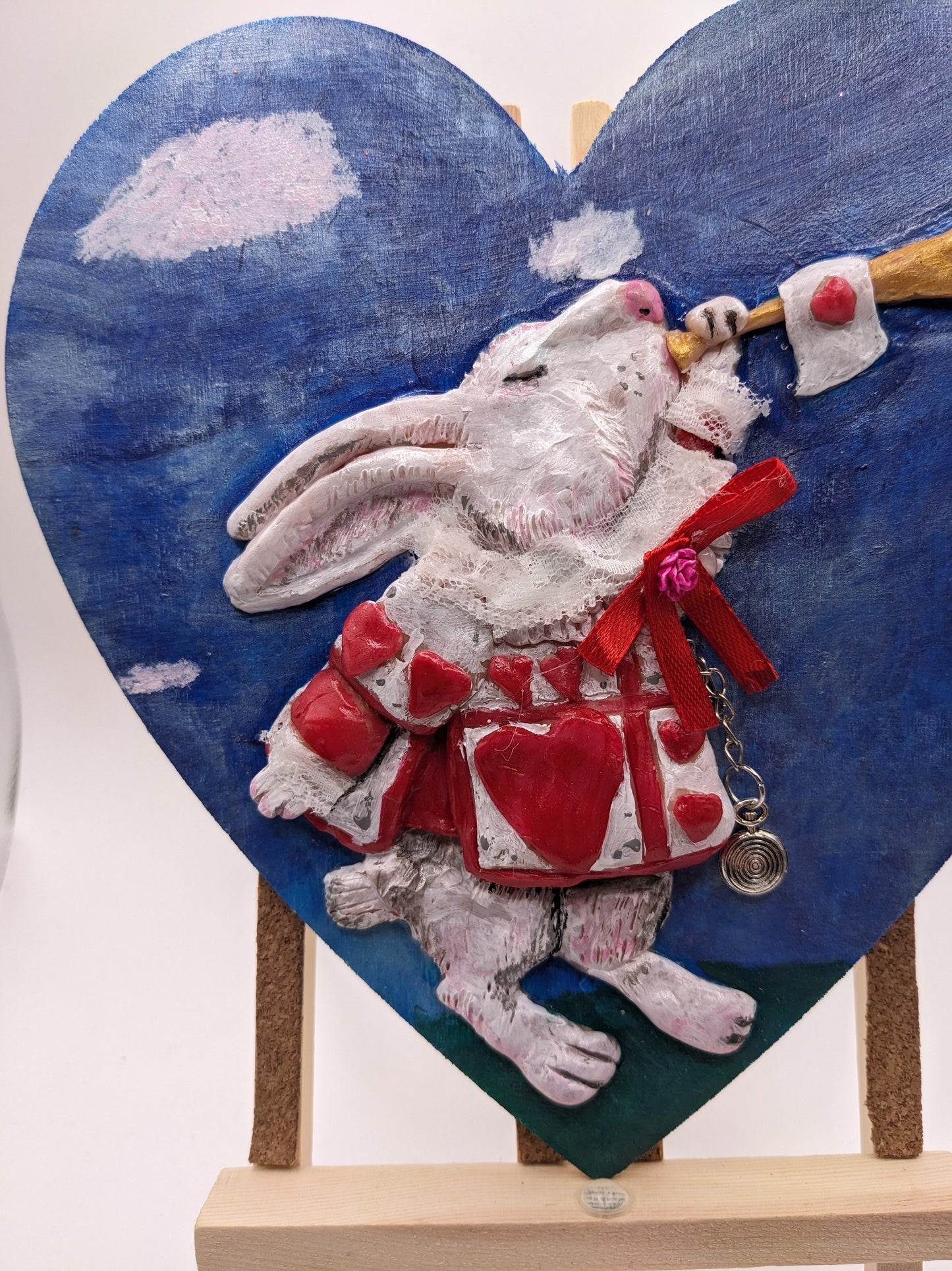 White rabbit inspired by Alice in wonderland